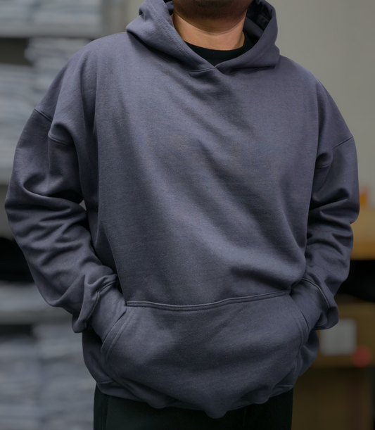 Hoodie Oversize 400 gms GRIS OXFORD