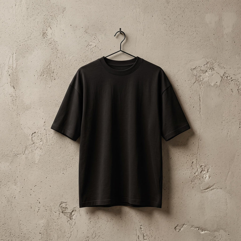 Playera Semi Oversize 240 gms Negra
