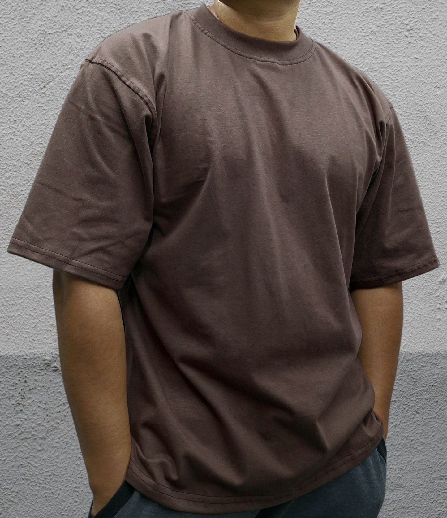 Playera Oversized 220 gsm Cafe