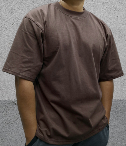 Playera Oversized 220 gsm Cafe