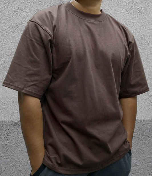Playera Oversized 220 gsm Cafe