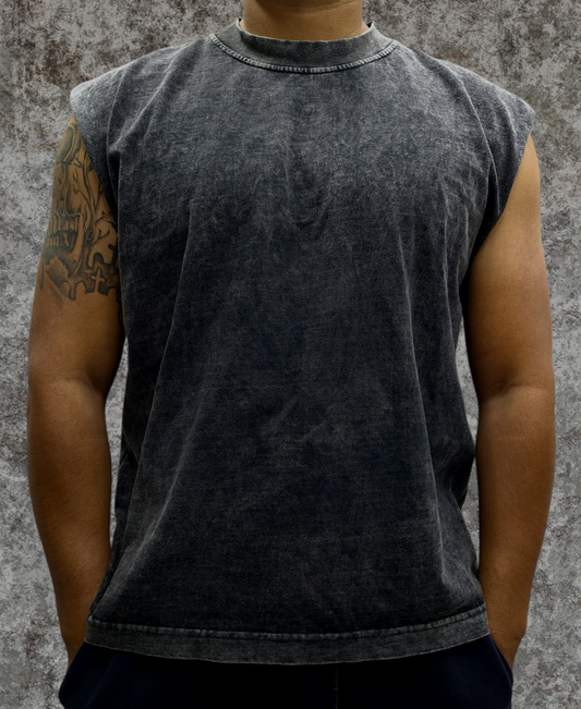 Playera Tank Acid Wash