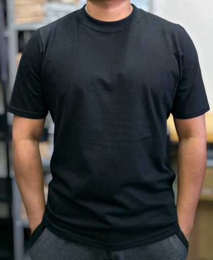 Playera Regular Fit 220 gsm NEGRA
