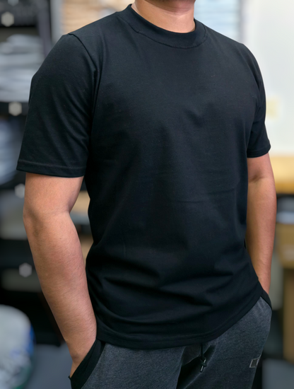 Playera Regular Fit 220 gsm NEGRA