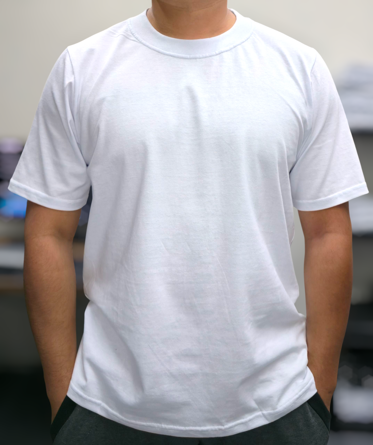 Playera Regular Fit 220 gsm BLANCA