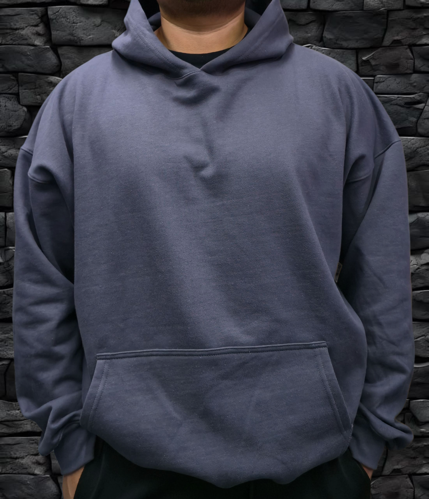 Hoodie Oversize 400 gms GRIS OXFORD
