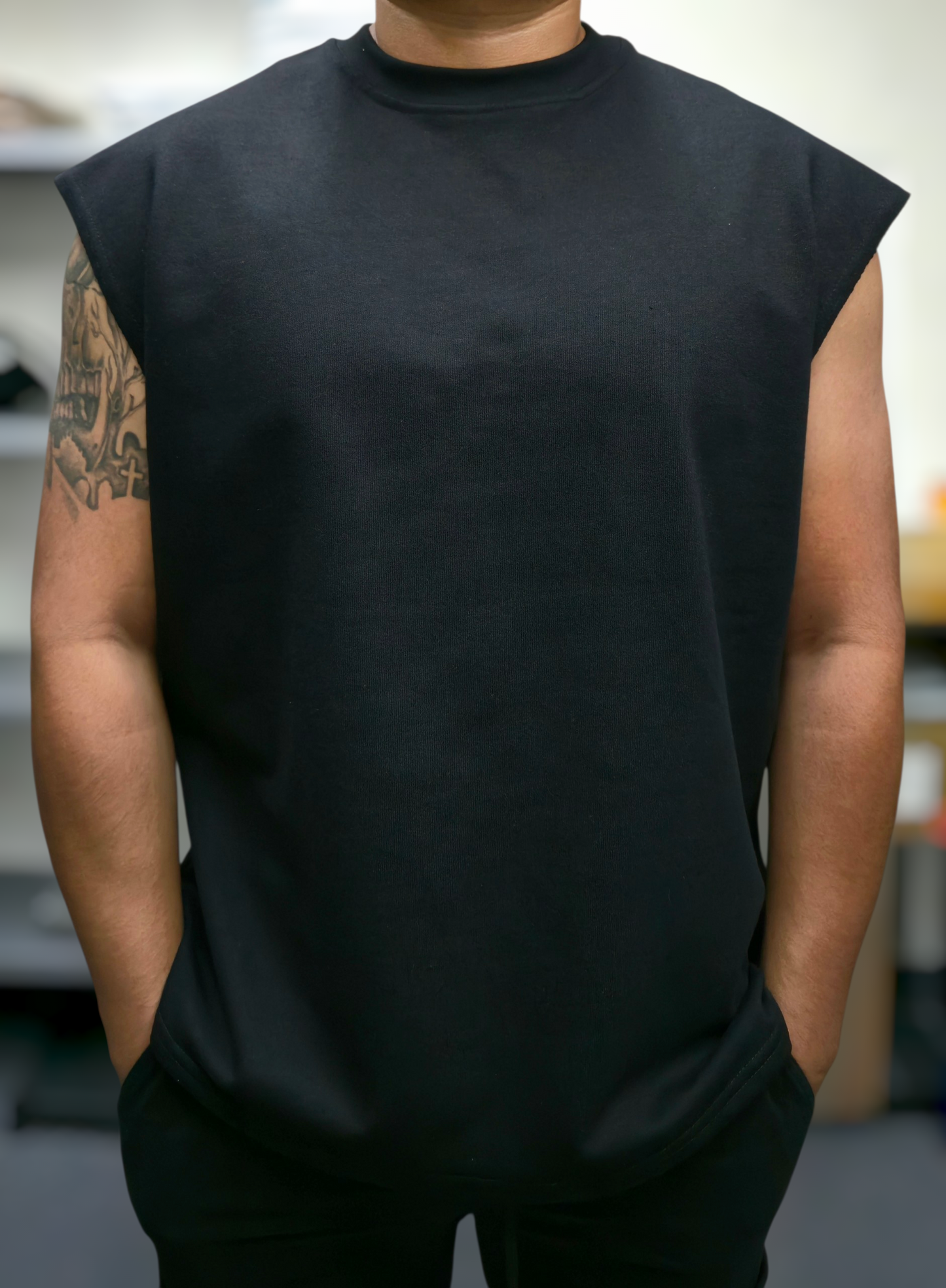 Playera Tank 300 gms NEGRA