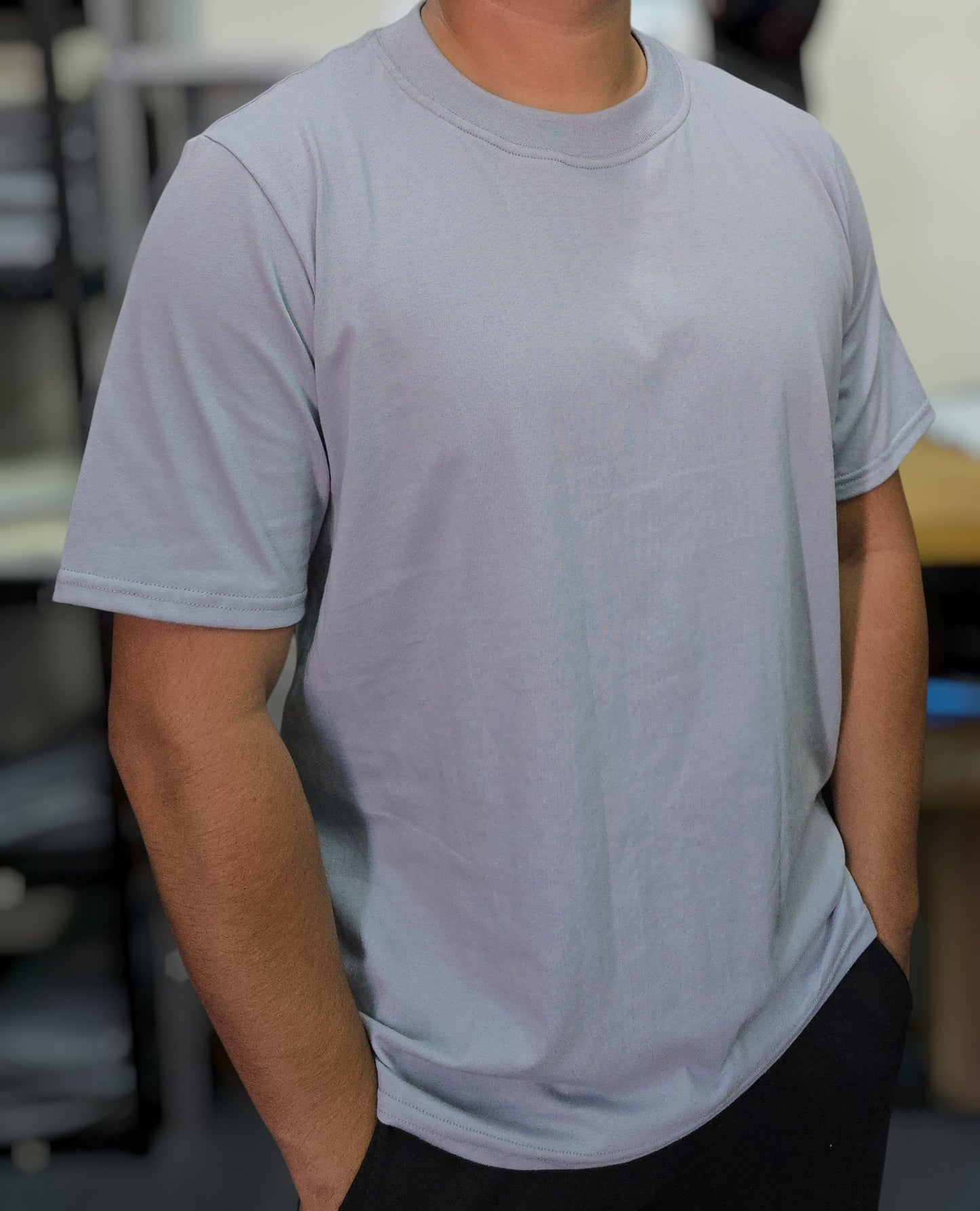 Playera Regular Fit 200 gsm GRIS PERLA