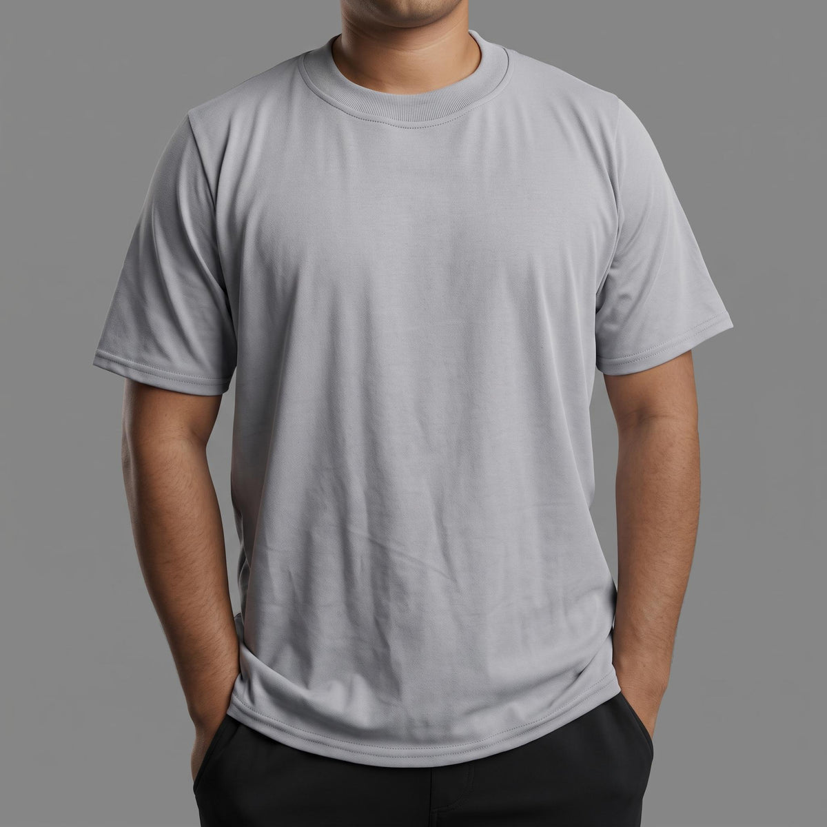 Playera Regular Fit 200 gsm GRIS PERLA