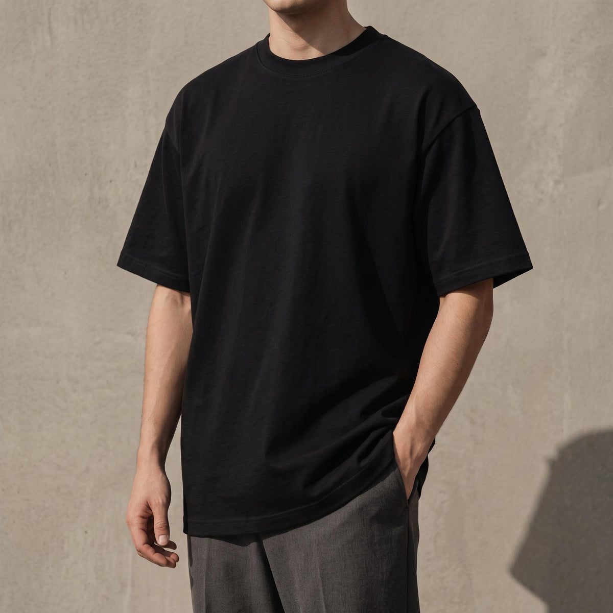 Playera Oversized 240 gsm Negra