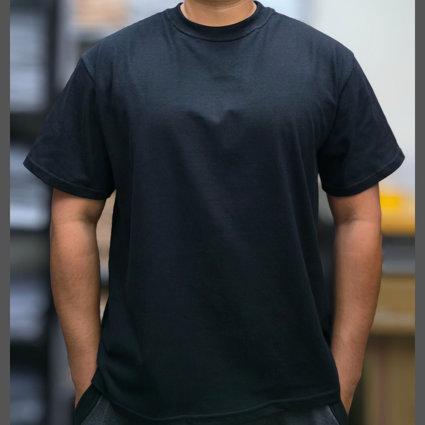 Playera Semi Oversize 220 gms Negra