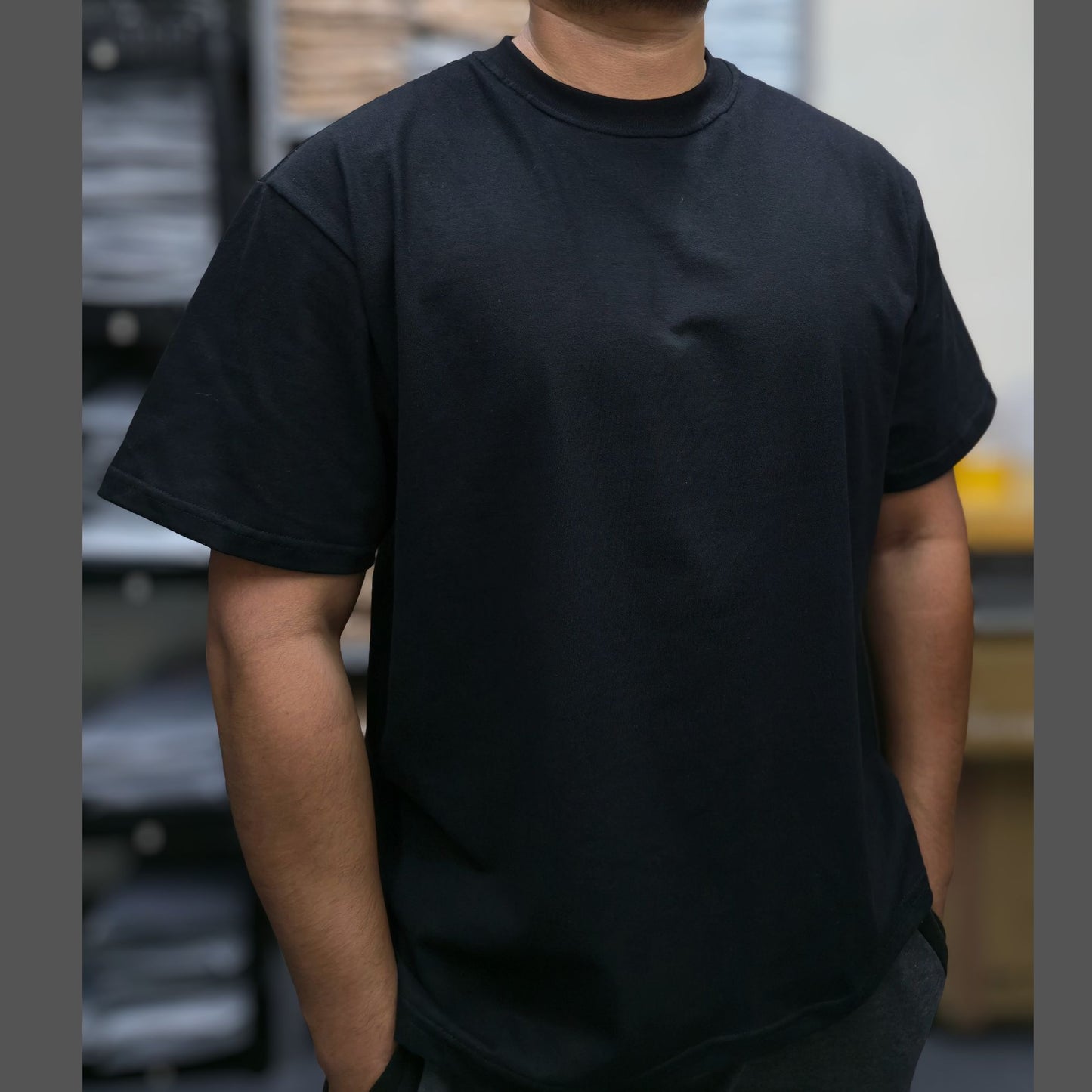 Playera Semi Oversize 220 gms Negra