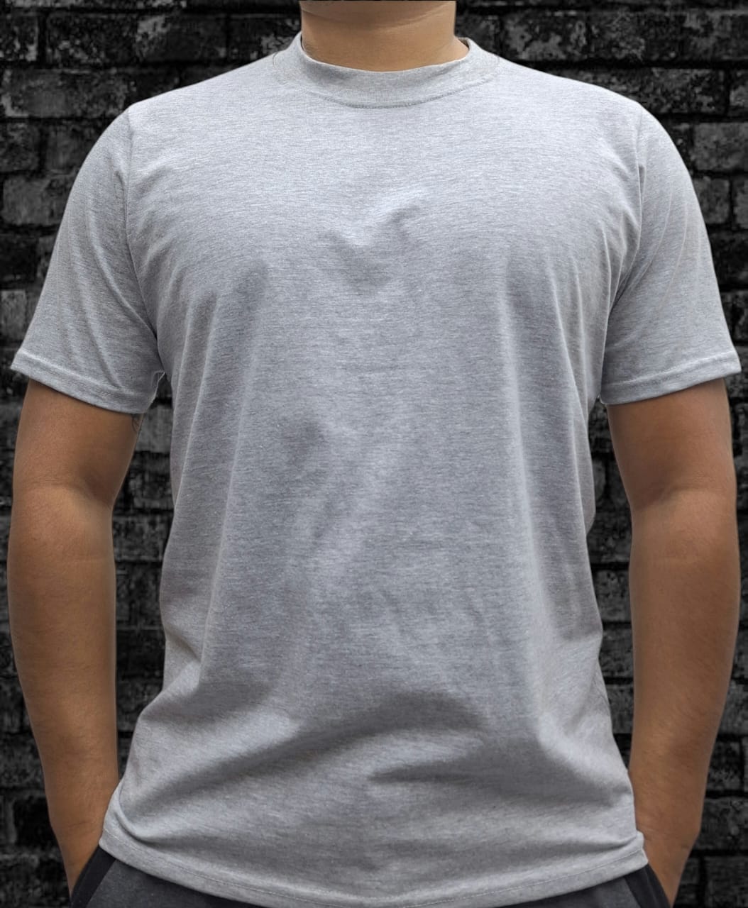 Playera Regular Fit 200gsm Gris Perla