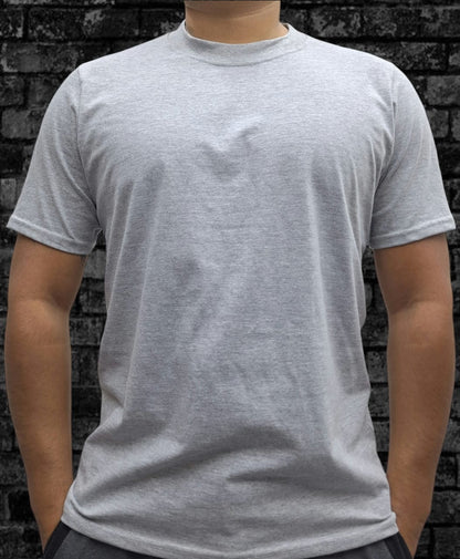 Playera Regular Fit 200gsm Gris Perla