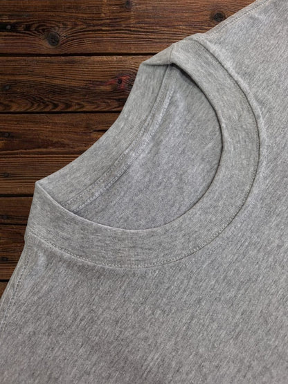 Playera Regular Fit 200gsm Gris Perla