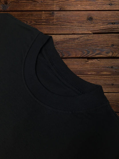 Playera Regular Fit 220 gsm Negra