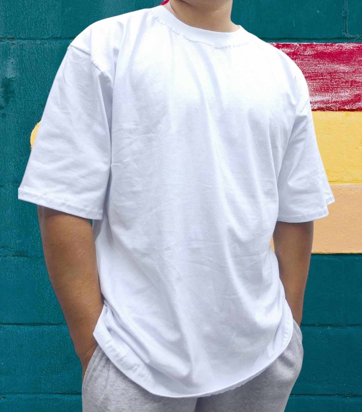 Playera Oversized 220 gsm Blanca