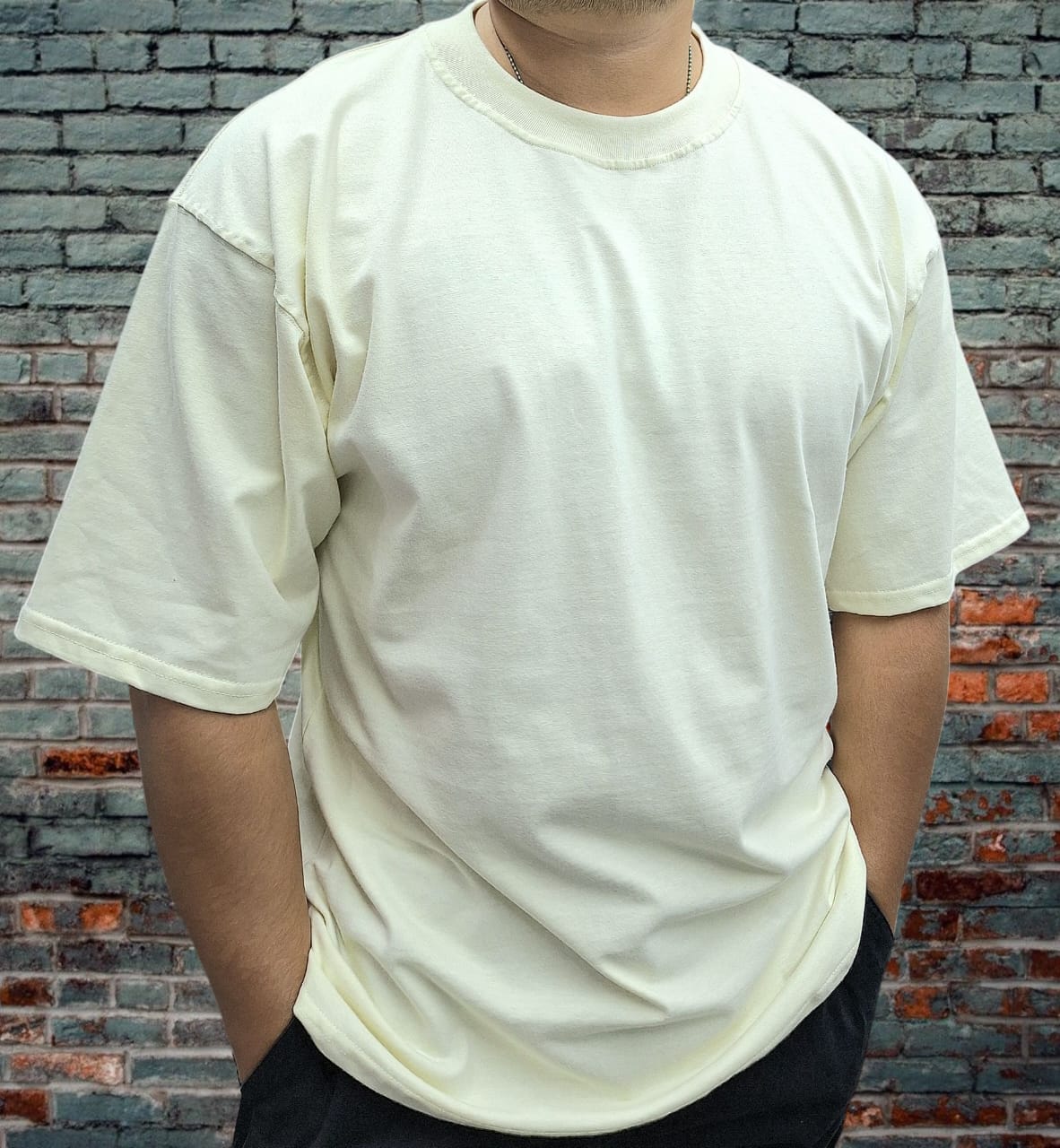 Playera Oversized 220 gsm Hueso