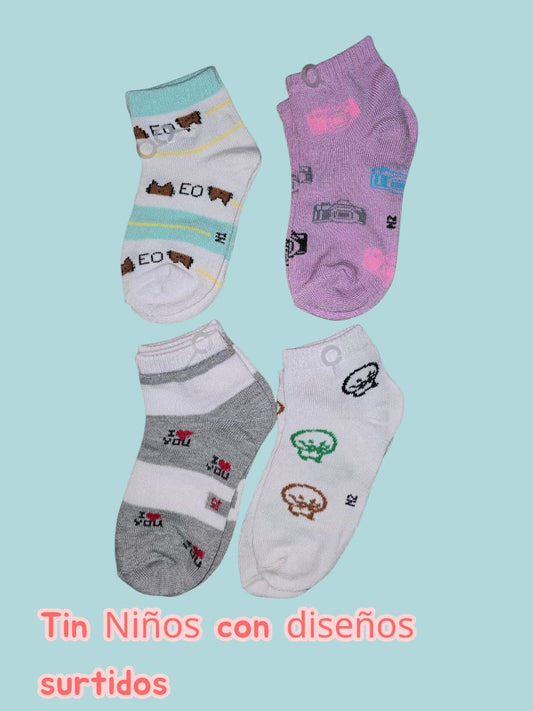 Paquete de calcetas para NIÑOS 60 PARES SURTIDOS