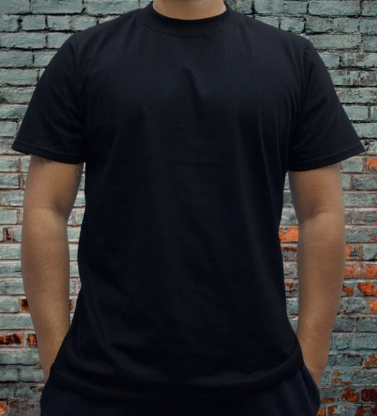 Playera Regular Fit 200 gsm Negra