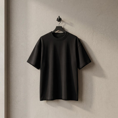 Playera Oversized 240 gsm Negra