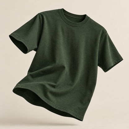 Playera Regular Fit 200 gsm VERDE MILITAR